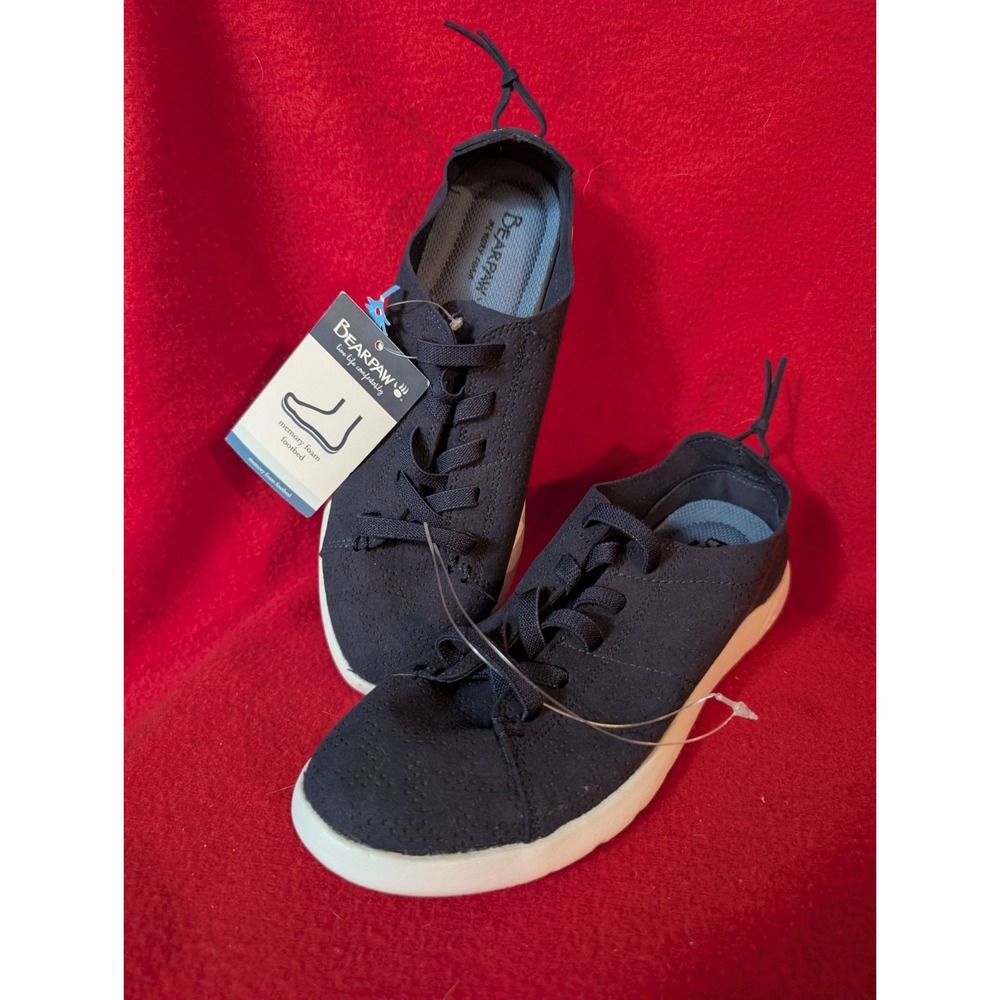 Bearpaw Bearly There Ultra Light Sneakers Shoes Navy Women's Size 6 Summer
